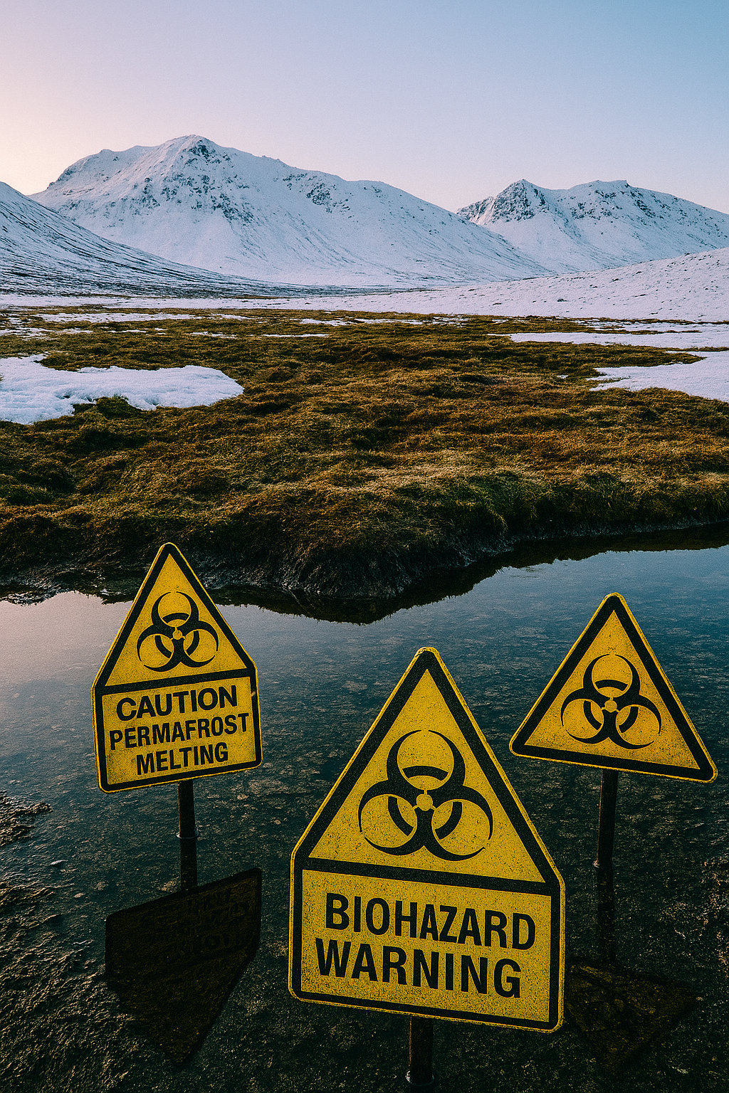 Melting permafrost releasing pollutants into Arctic waters